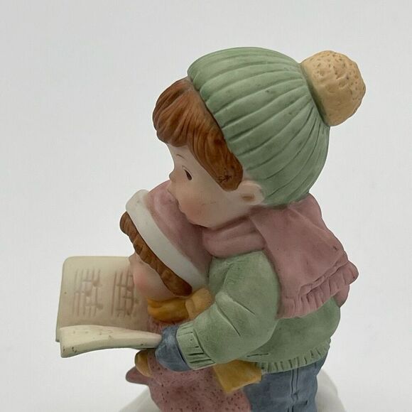Vtg AVON Joy To The World Children Song Book Wind-Up Porcelain Musical Figurine - Picture 16 of 16